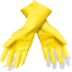 Guantes Multiuso Scotch Britte Afelpado M Látex Amarillo